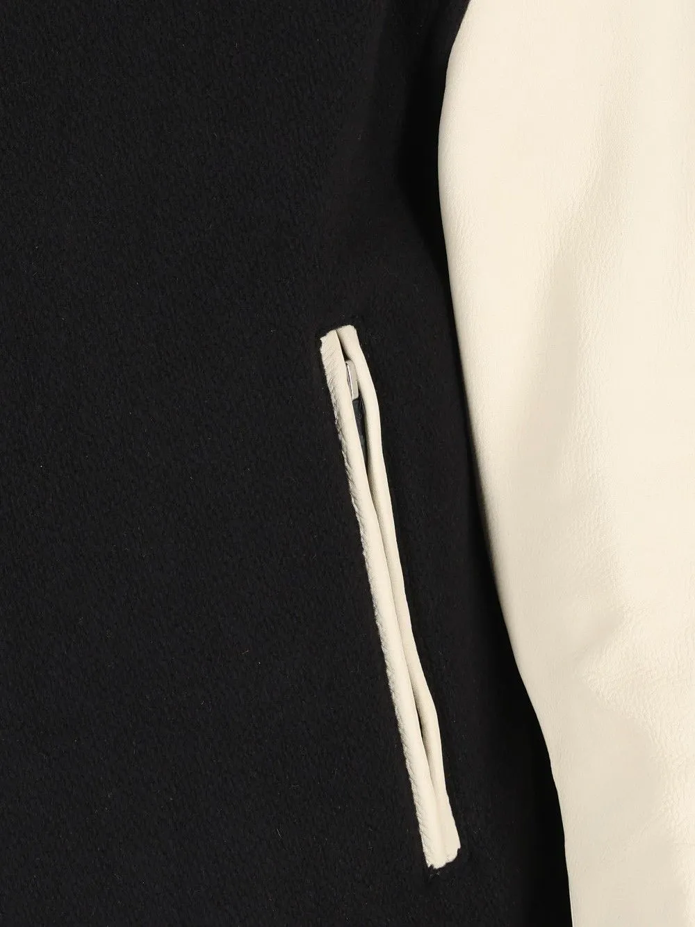 Wool And Leather Blend Bomber Jacket Multicolor sold by Wanan Luxury product image thumbnail 5