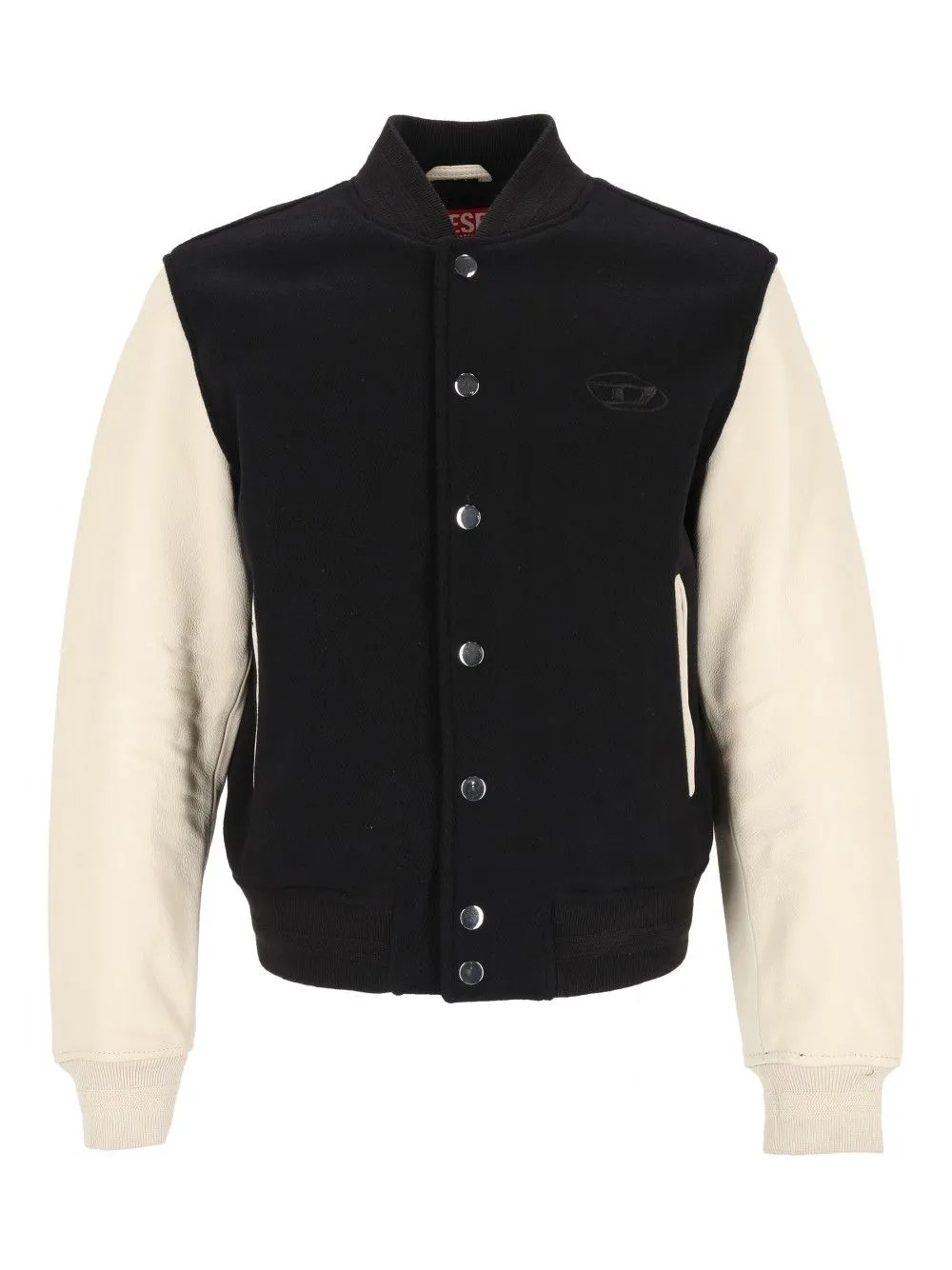Wool And Leather Blend Bomber Jacket Multicolor sold by Wanan Luxury