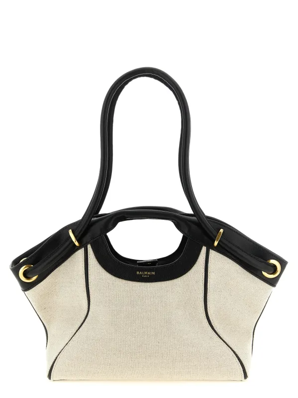 Tote Tote Bag White/Black made by Balmain