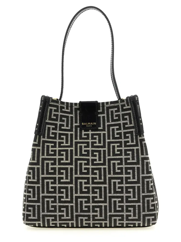 Release Shoulder Bags White/Black made by Balmain