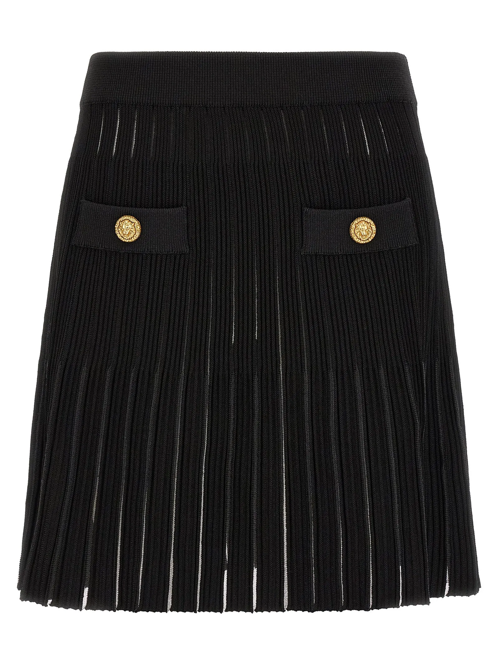 Pleated Skirt Black sold by Wanan Luxury