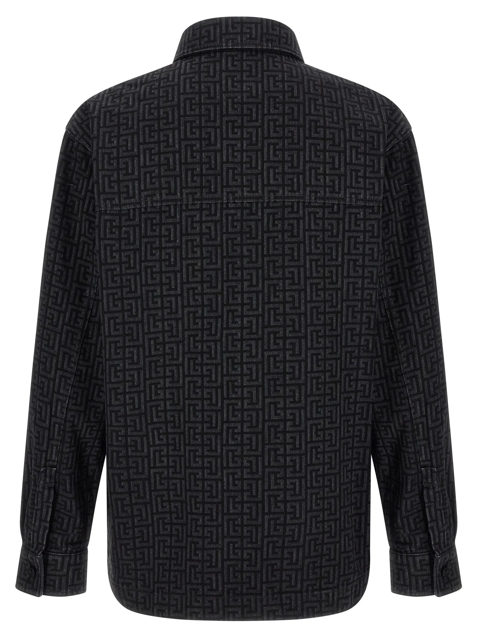 Monogram Pattern Overshirt Shirt And Blouse Black sold by Wanan Luxury product image thumbnail 2