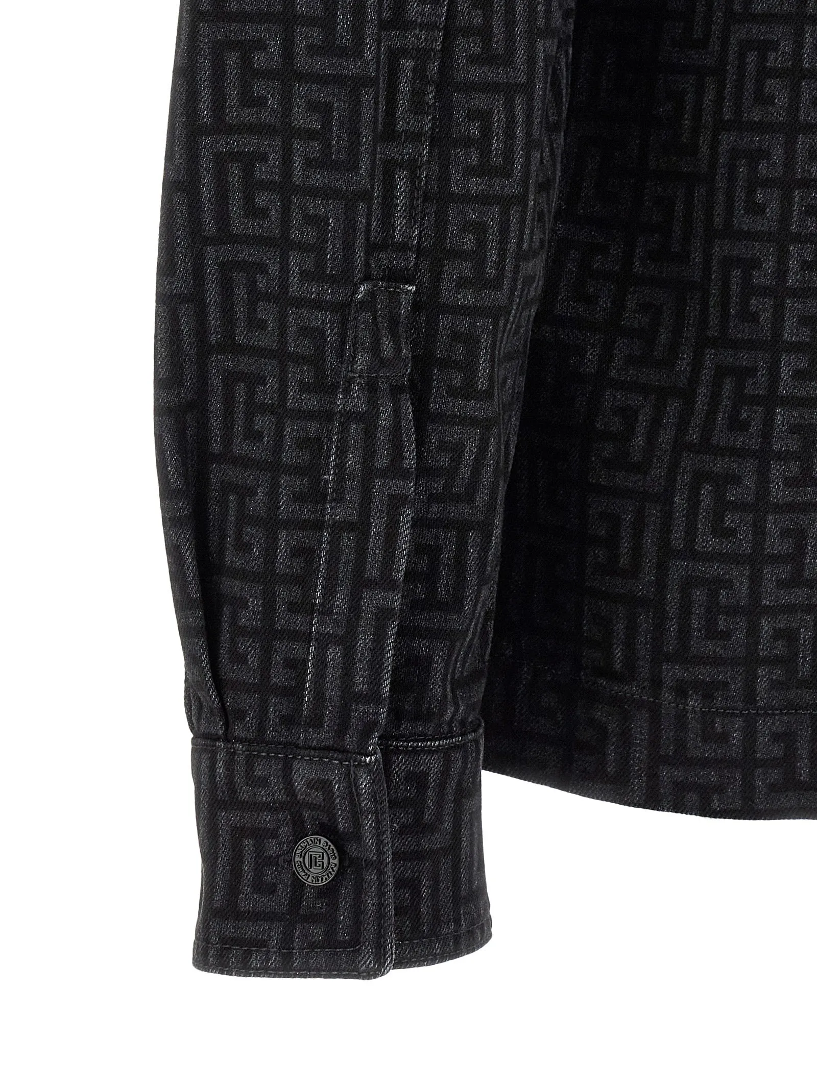 Monogram Pattern Overshirt Shirt And Blouse Black sold by Wanan Luxury product image thumbnail 4