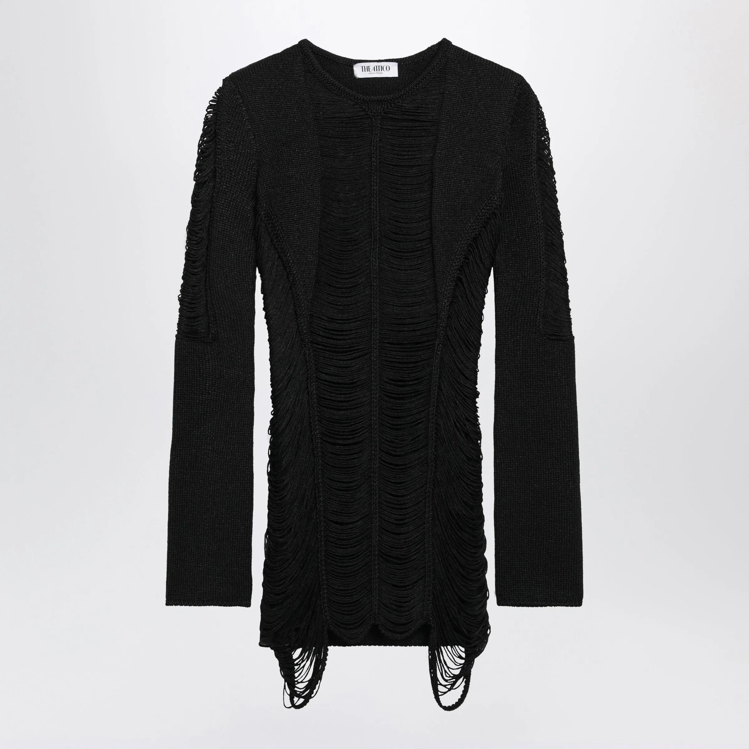 Black Viscose Mini Dress sold by Wanan Luxury