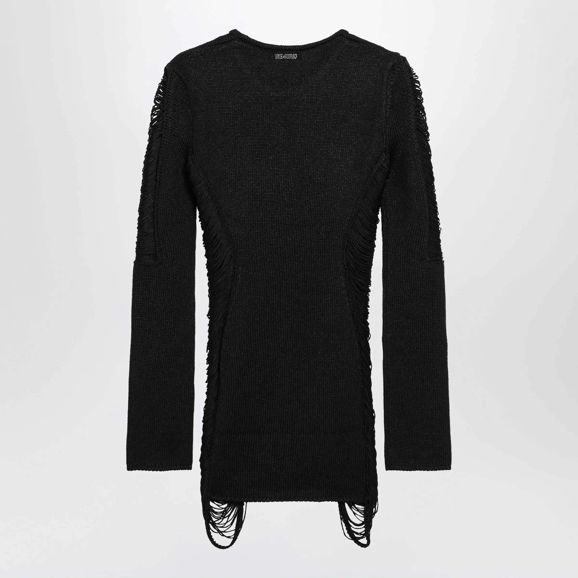 Black Viscose Mini Dress sold by Wanan Luxury product image thumbnail 2