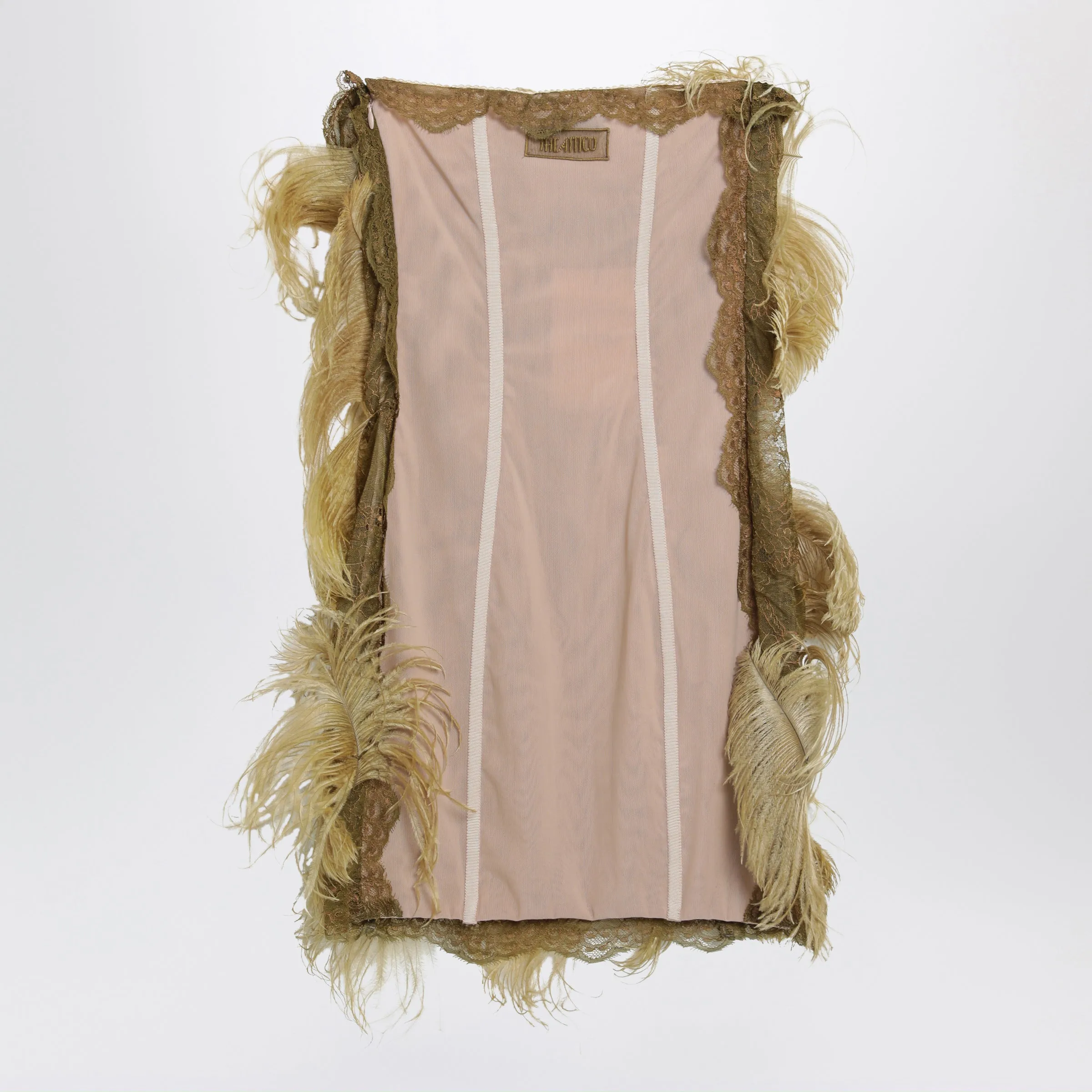 Olive Mini Dress In Lace And Mesh sold by Wanan Luxury product image thumbnail 2