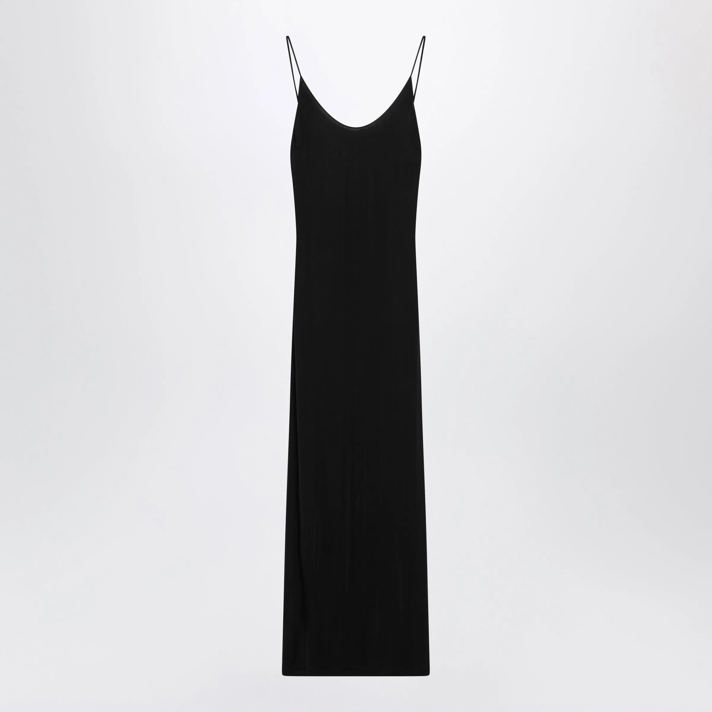 Backless Black Viscose Maxi Dress sold by Wanan Luxury