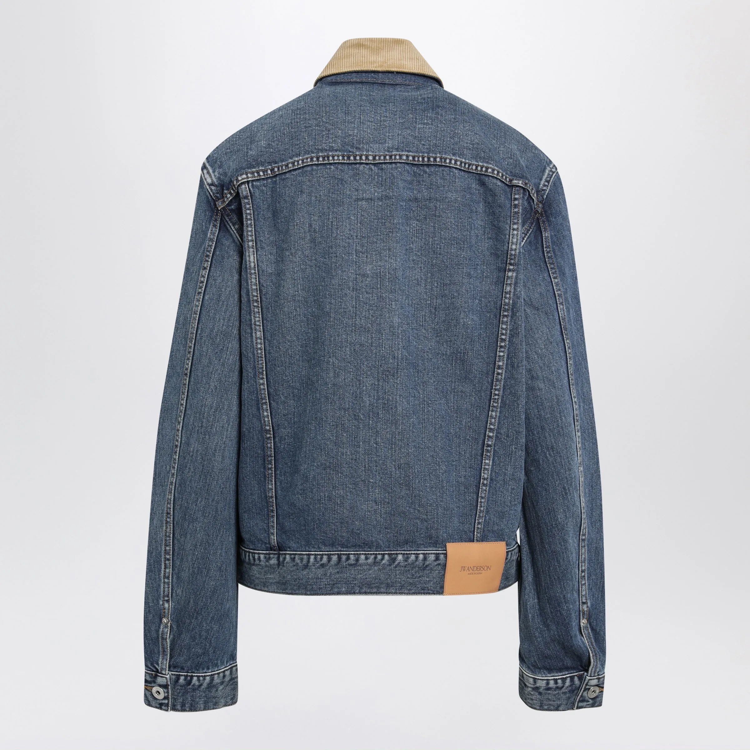 Denim Jacket In Mid Blue Cotton sold by Wanan Luxury product image thumbnail 2