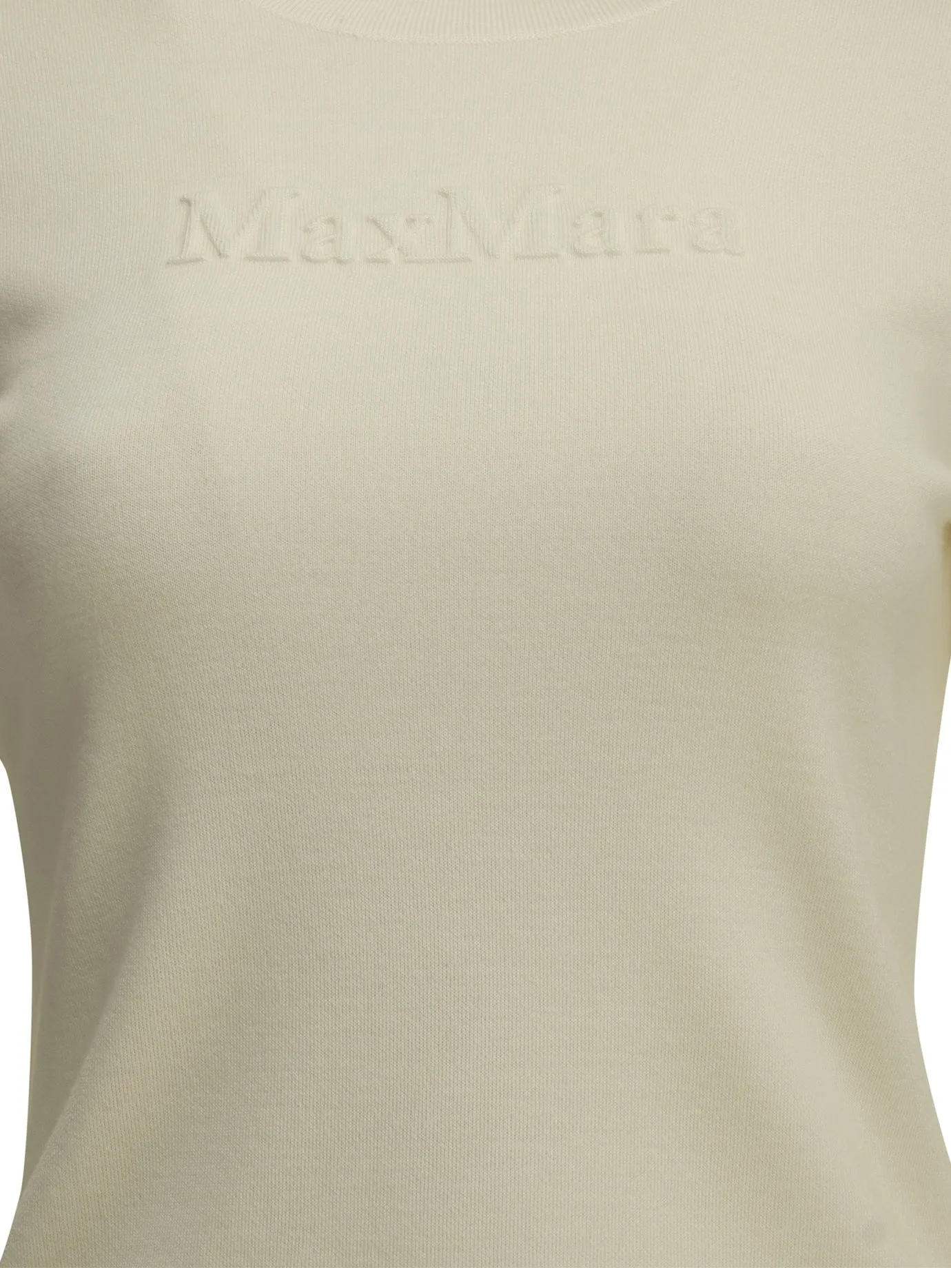Round-Neck T-Shirt Made Of Virgin Wool T-Shirts White sold by Wanan Luxury product image thumbnail 3