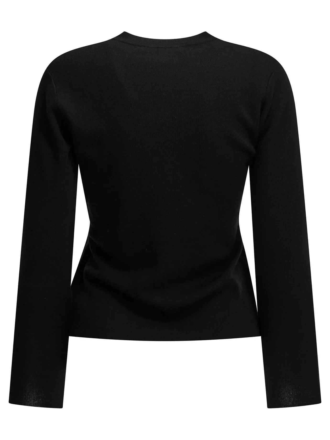 Round-Neck T-Shirt Made Of Virgin Wool T-Shirts Black sold by Wanan Luxury product image thumbnail 2