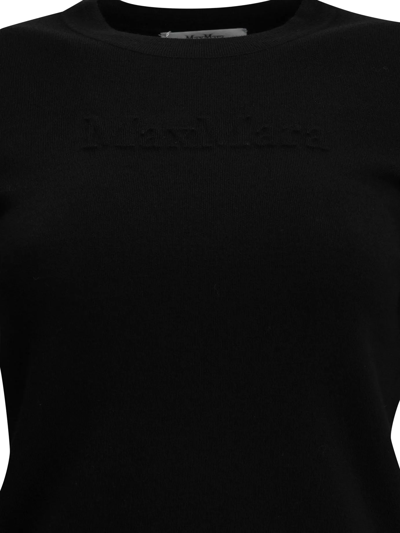 Round-Neck T-Shirt Made Of Virgin Wool T-Shirts Black sold by Wanan Luxury product image thumbnail 3