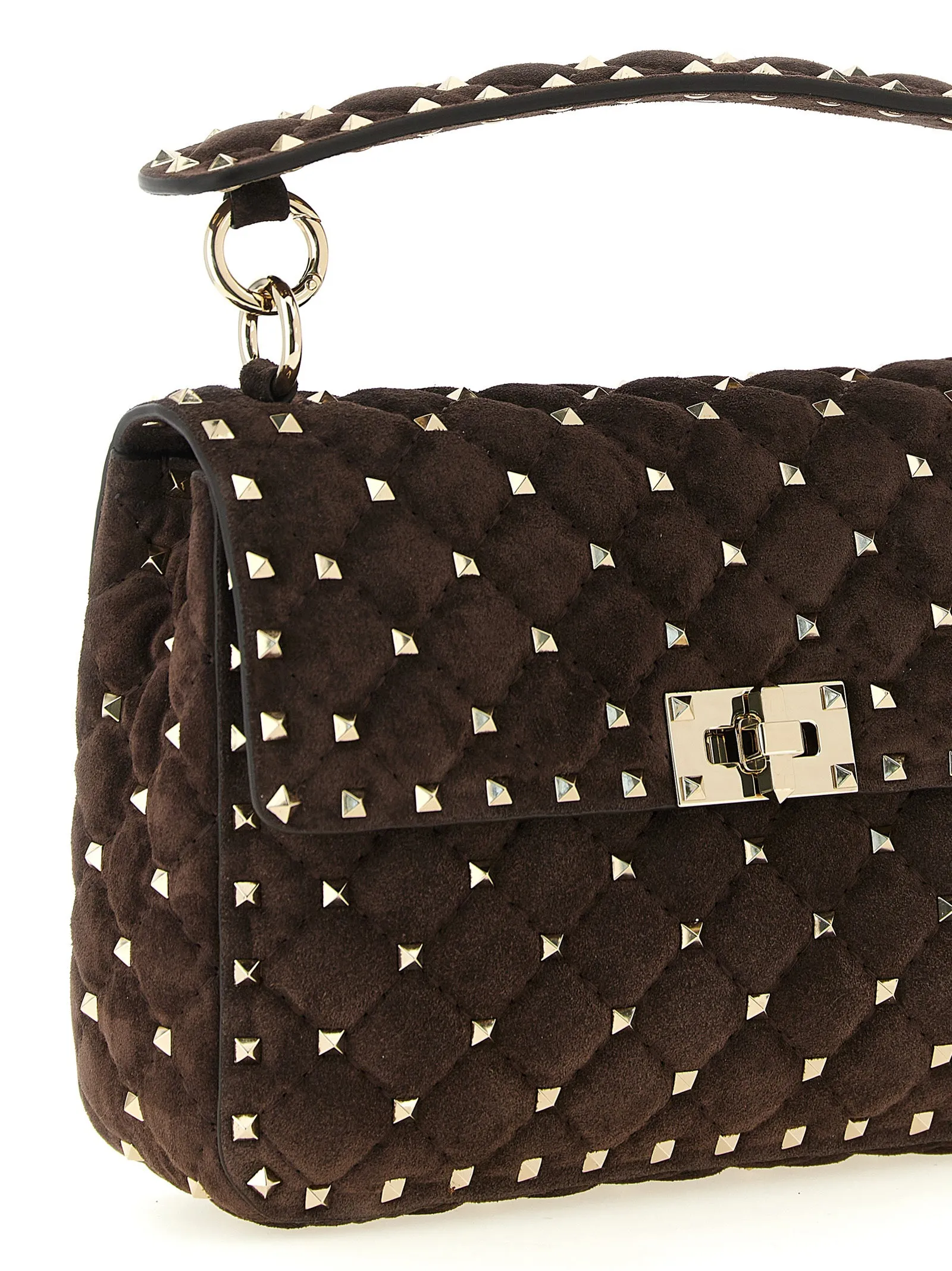 Rockstud Spike Mediium Crossbody Bags Brown sold by Wanan Luxury product image thumbnail 3