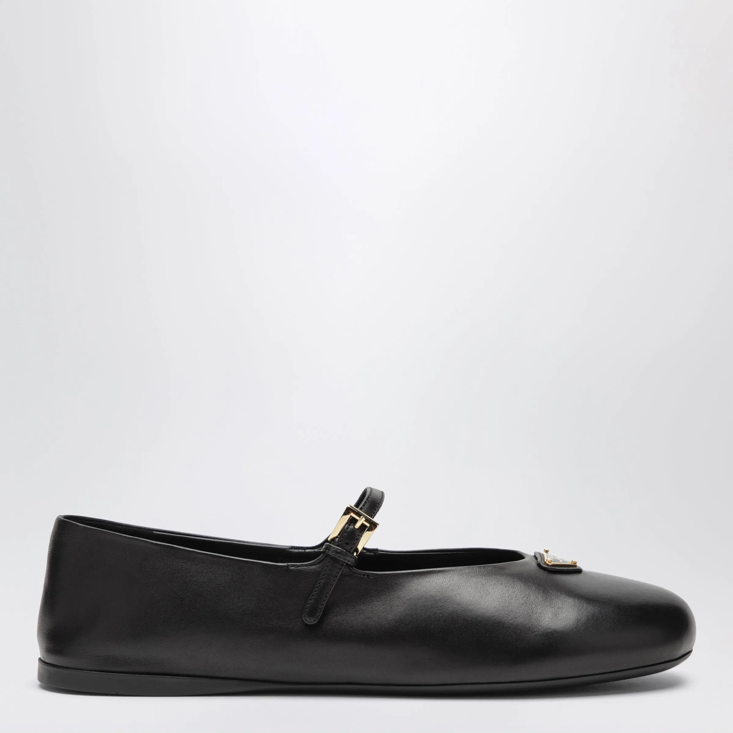 Black Nappa Leather Ballet Flats sold by Wanan Luxury