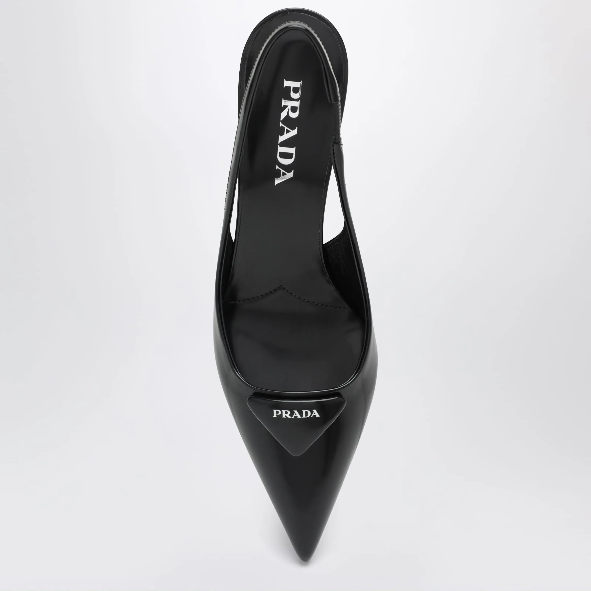 Slingback Pumps In Black Brushed Leather sold by Wanan Luxury product image thumbnail 3