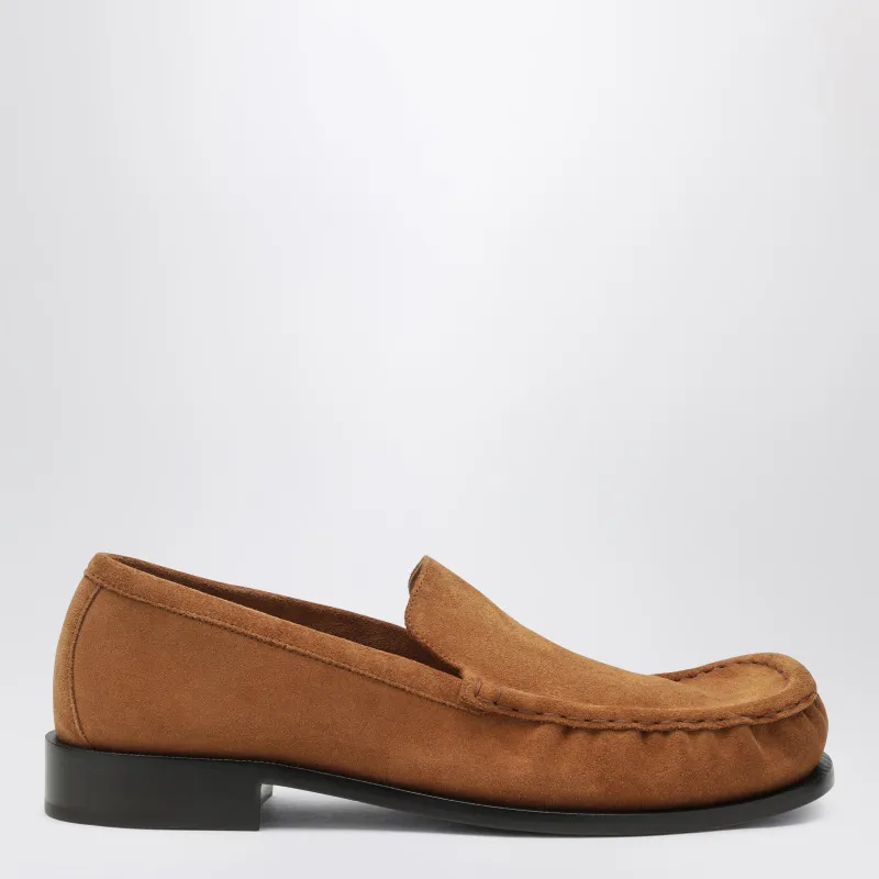 Brown Suede Loafers made by Dries Van Noten
