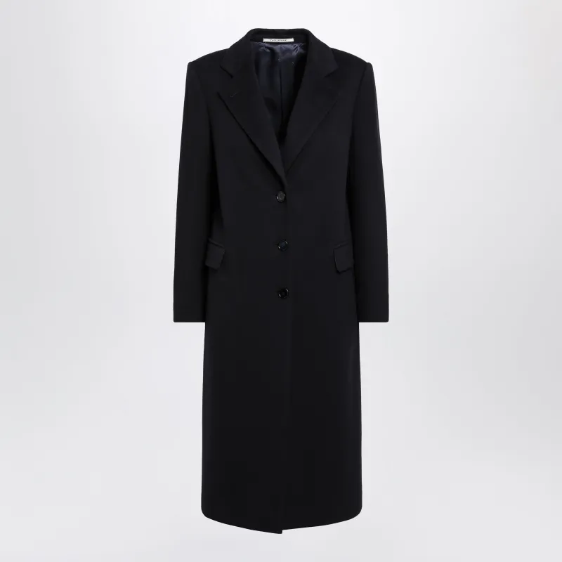 Single-Breasted Blue Coat In Wool Blend made by Tagliatore