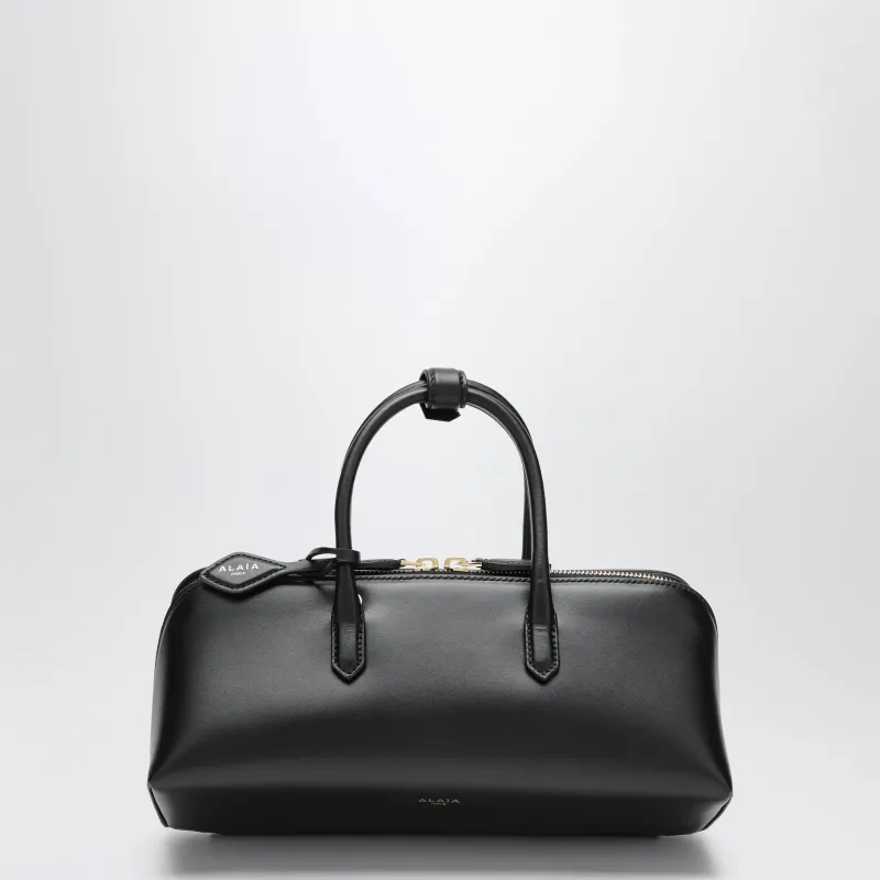 Small Delta Bag In Black Box Calf Leather made by Alaia