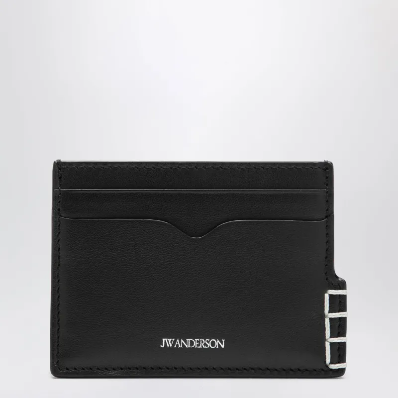 Loafer Card Holder In Black Leather made by J.W. Anderson