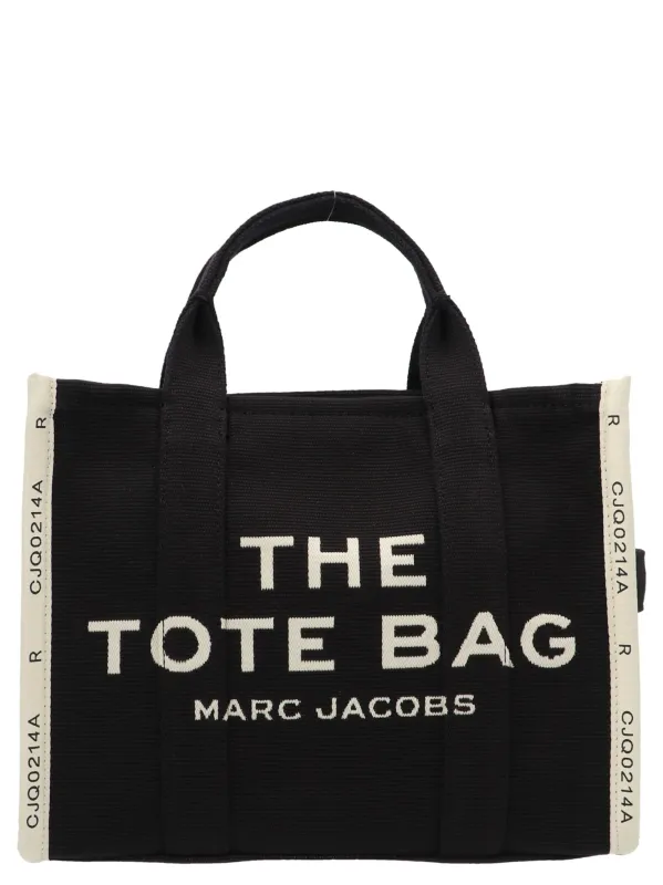 The Jacquard Medium Tote Tote Bag White/Black made by Marc Jacobs
