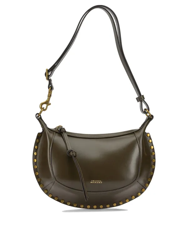 Oskan Moon Shoulder Bags Green made by Isabel Marant