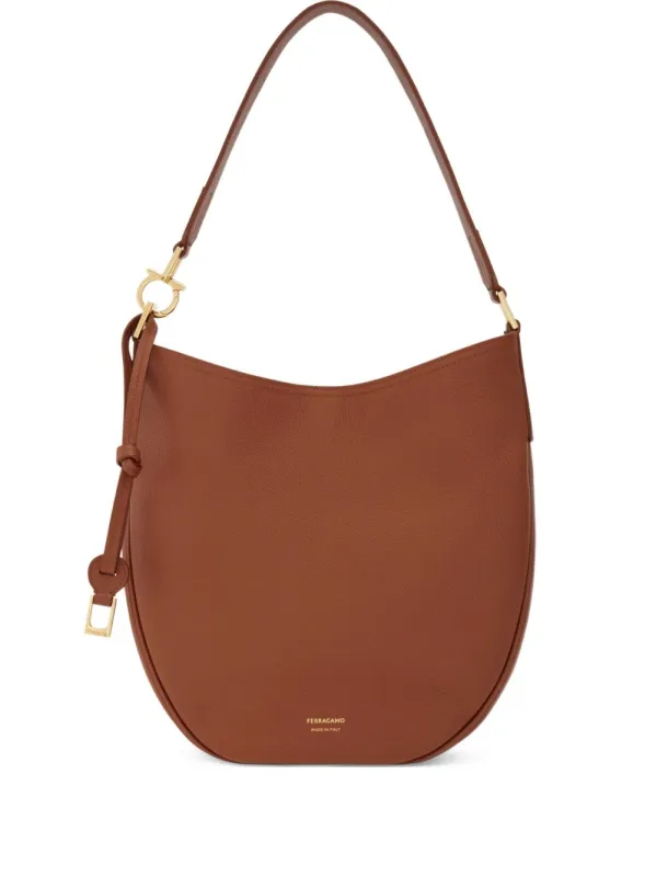 Leather Medium Hobo Bag made by Salvatore Ferragamo