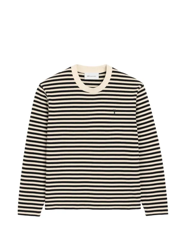 Ami De Coeur Striped T-Shirt made by Ami