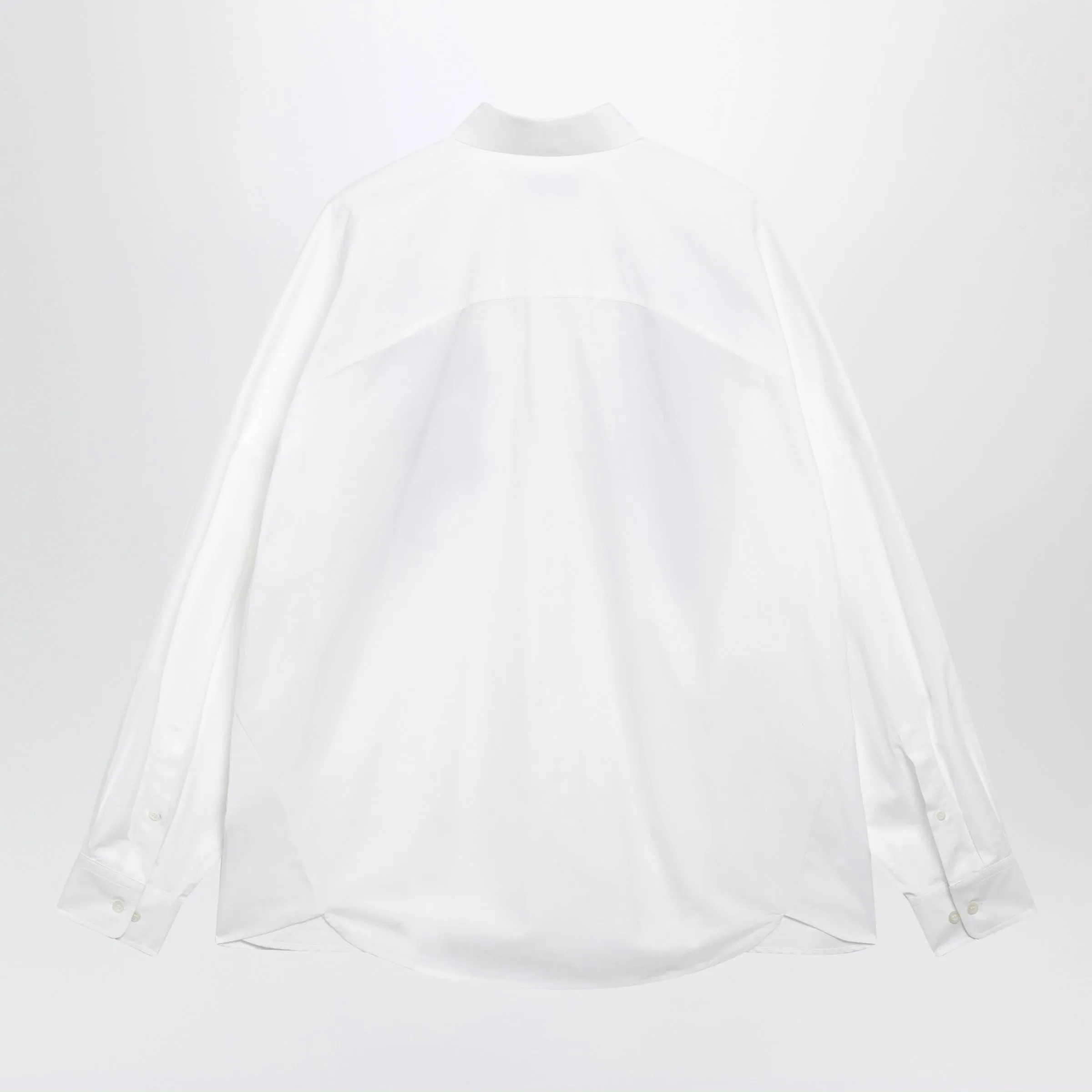 White Embroidered Cotton Shirt sold by Wanan Luxury product image thumbnail 2