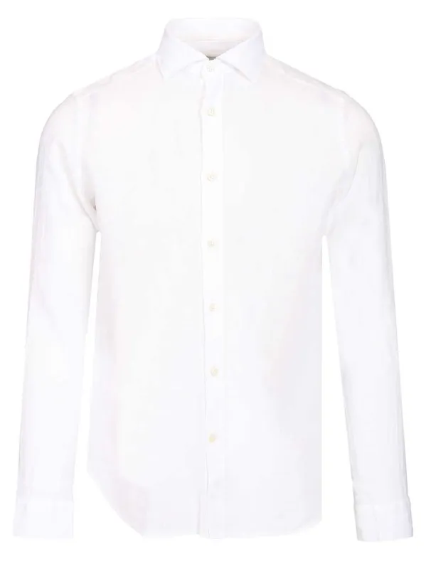 Linen Shirt Shirts White made by Wanan Luxury