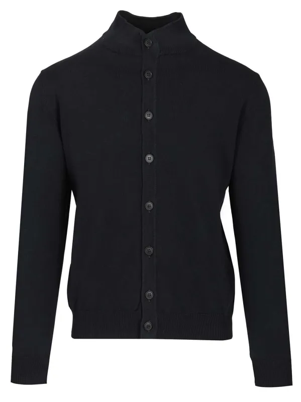 Cotton Cardigan Knitwear Blue made by Wanan Luxury