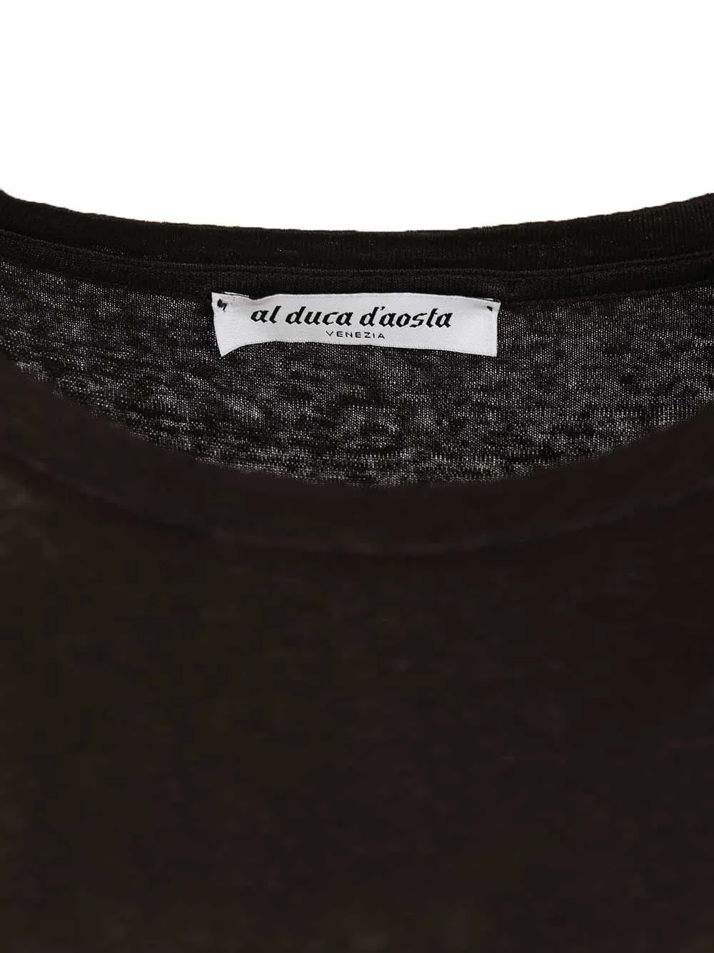 Linen T-Shirt Black sold by Wanan Luxury product image thumbnail 3