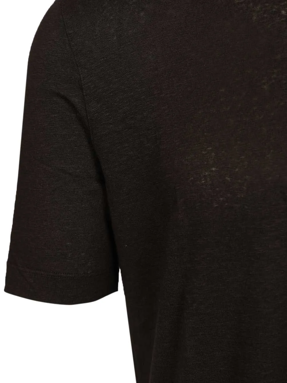 Linen T-Shirt Black sold by Wanan Luxury product image thumbnail 4
