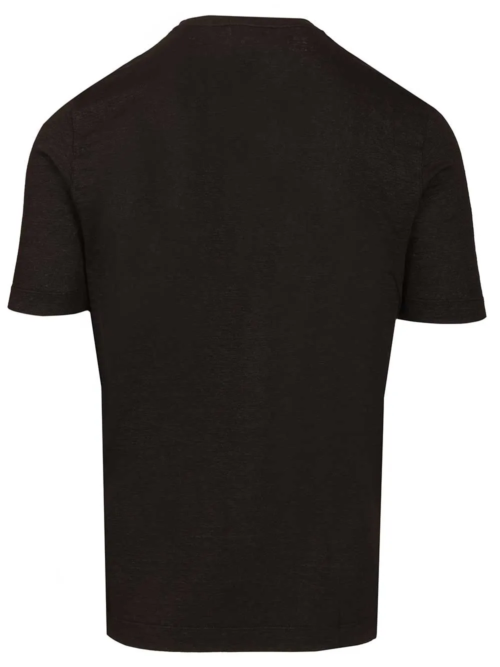 Linen T-Shirt Black sold by Wanan Luxury product image thumbnail 2