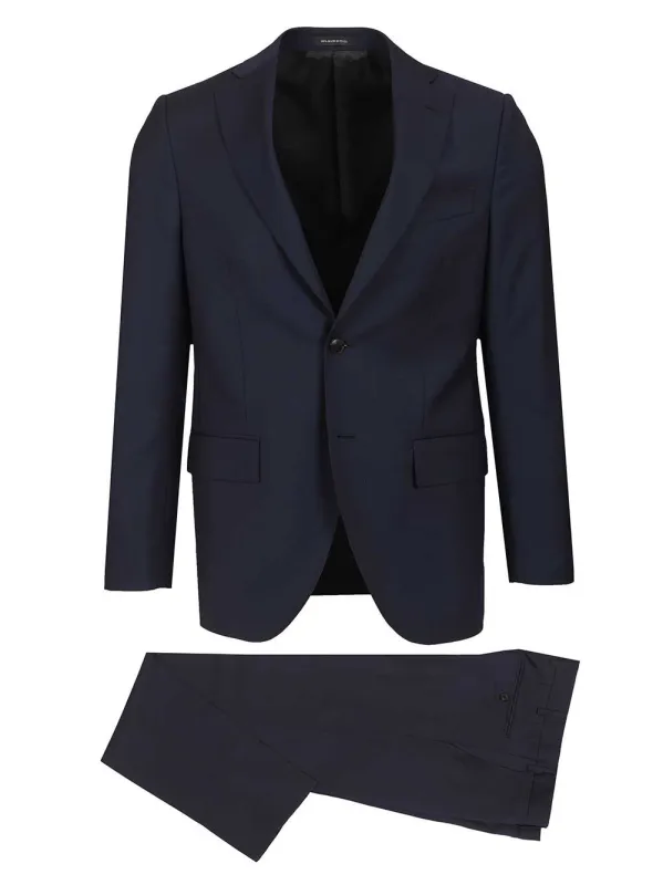 Single-Breasted Suit Dresses Blue made by Wanan Luxury