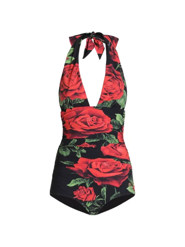 Rose Print Swimsuit made by Dolce & Gabanna