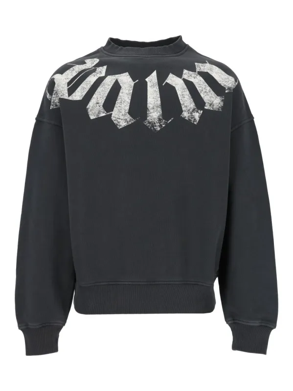 Sweatshirt With Lettering Sweatshirts Black made by Palm Angels