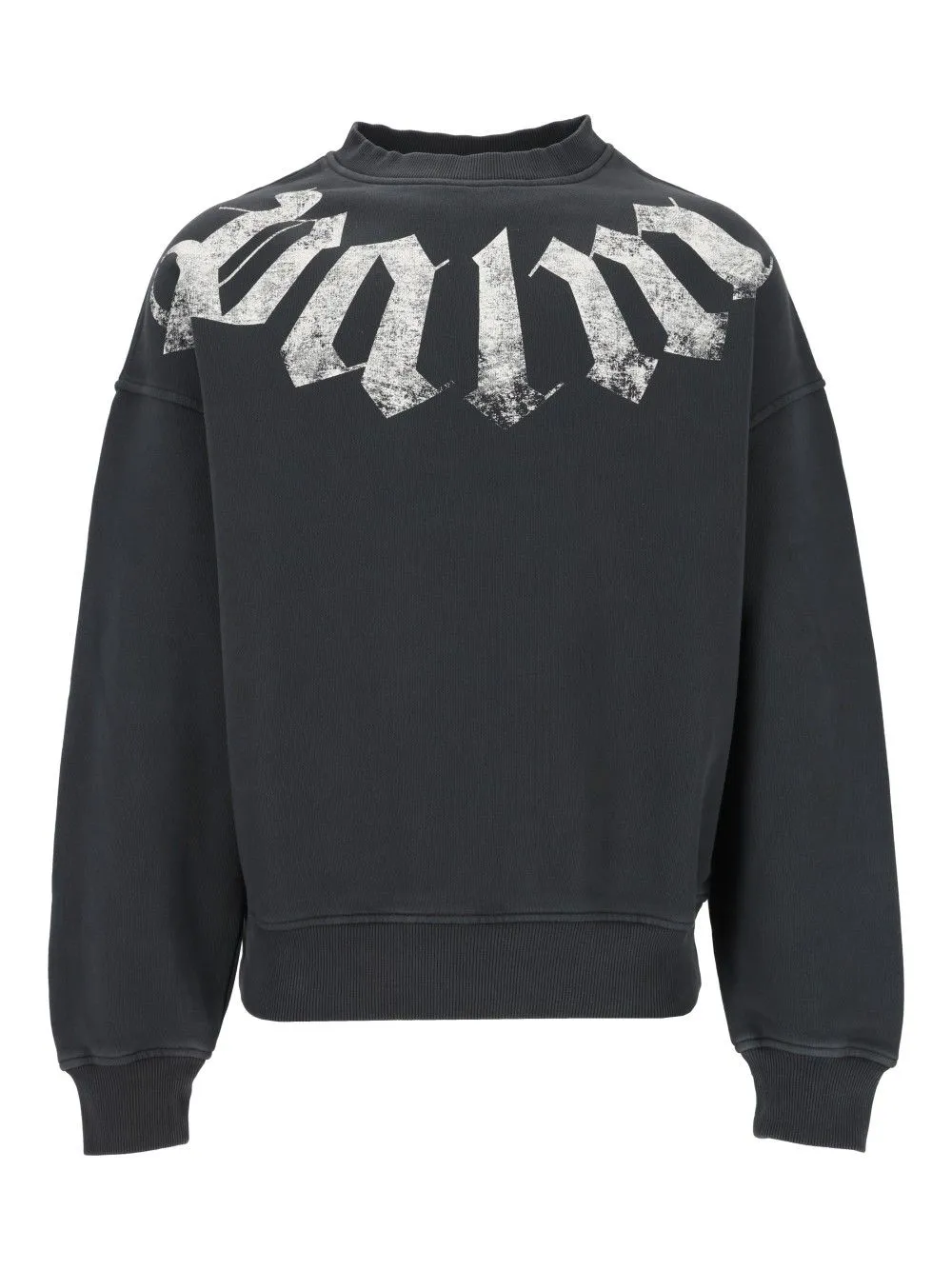 Sweatshirt With Lettering Sweatshirts Black sold by Wanan Luxury