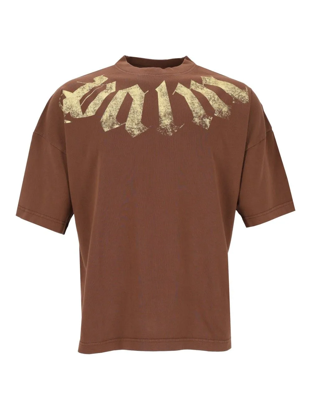 Big Neck T-Shirt Brown sold by Wanan Luxury