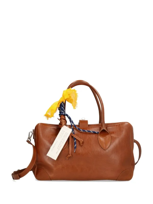 Medium Leather Vita Bag Handbags Brown made by Golden Goose
