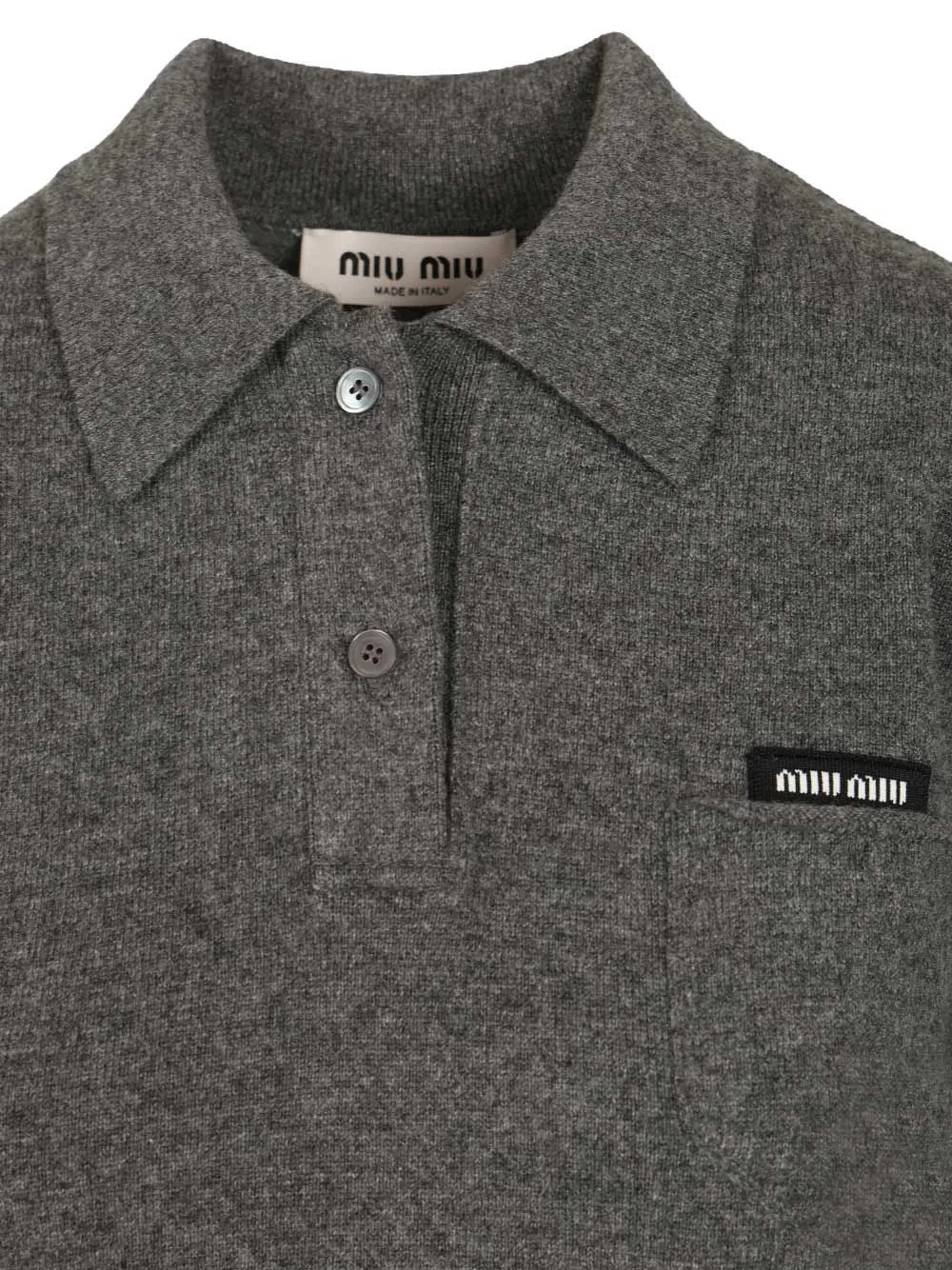 Cashmere Polo Shirt Grey sold by Wanan Luxury product image thumbnail 4