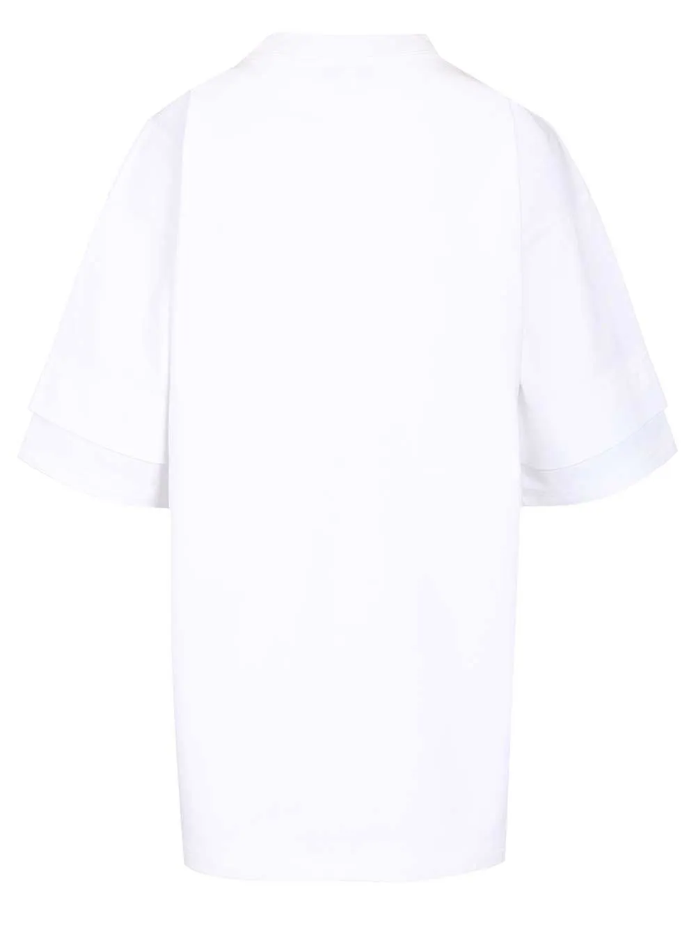 Layered Cotton T-Shirt White sold by Wanan Luxury product image thumbnail 2