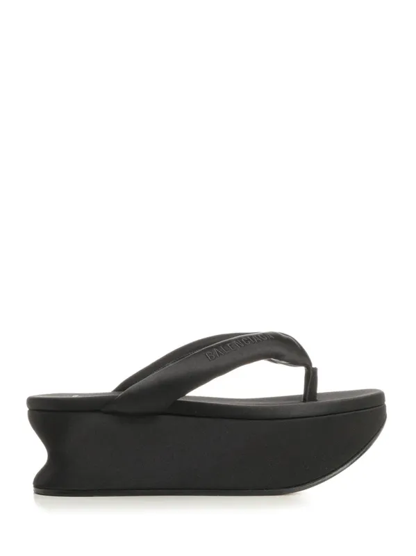 Gaeta Flip-Flops Sandals Black made by Balenciaga