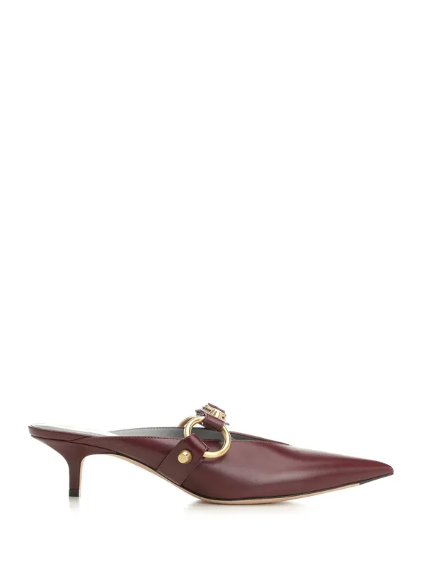 City Mule Sandals Bordeaux made by Balenciaga