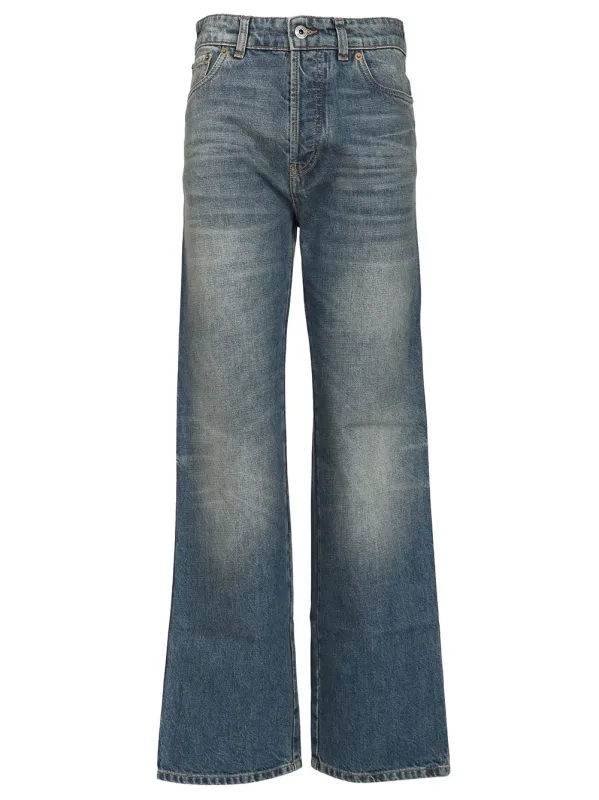 Five-Pocket Denim Trousers Jeans Blue made by Miu Miu