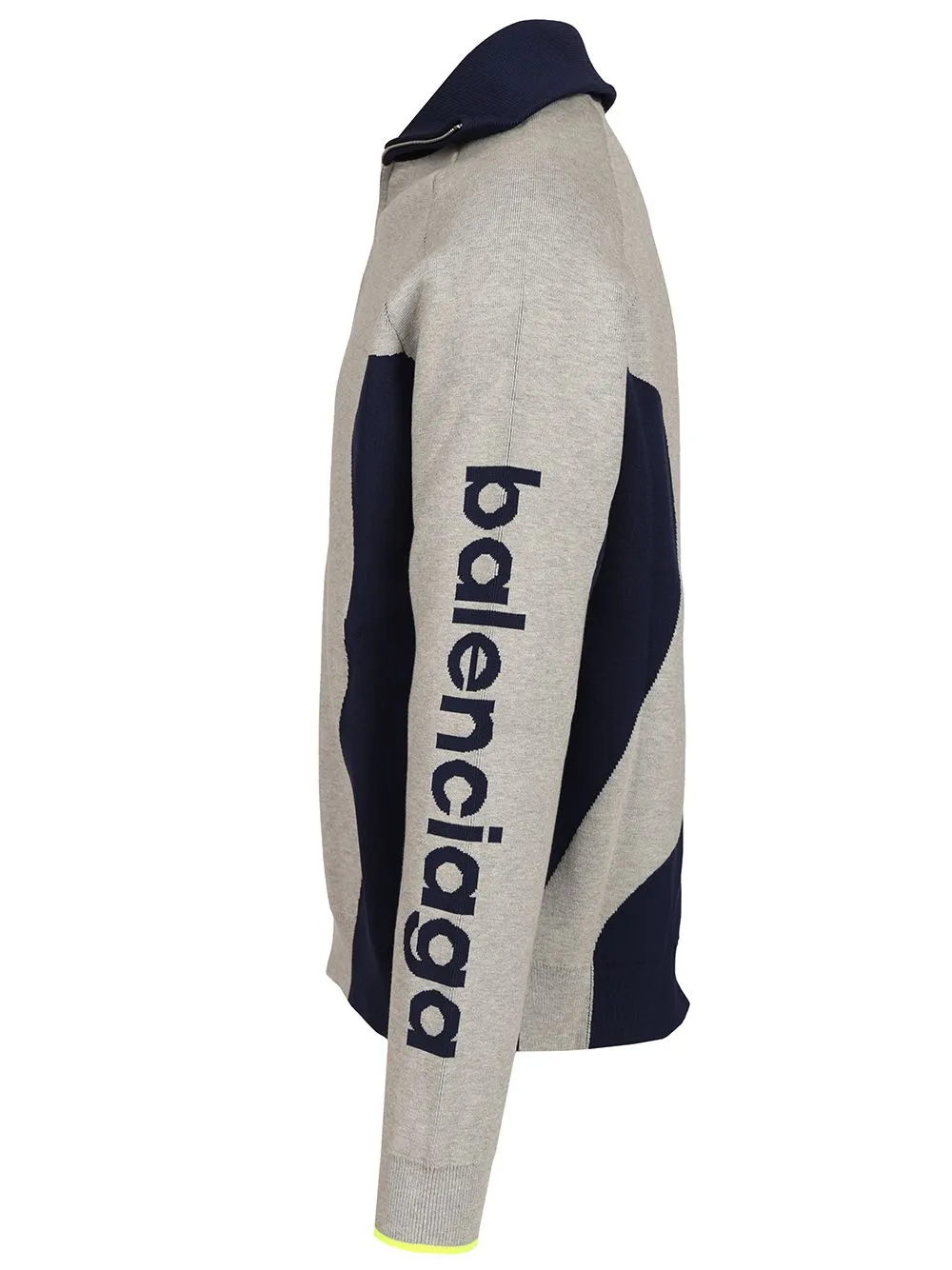 Knitted Cardigan With Zip Bodies Knitwear Grey sold by Wanan Luxury product image thumbnail 3