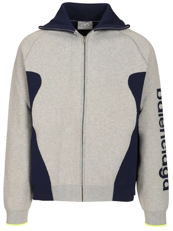 Knitted Cardigan With Zip Bodies Knitwear Grey made by Balenciaga