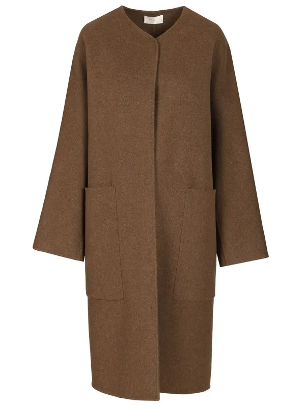 Tiberus Coats Brown made by The Row