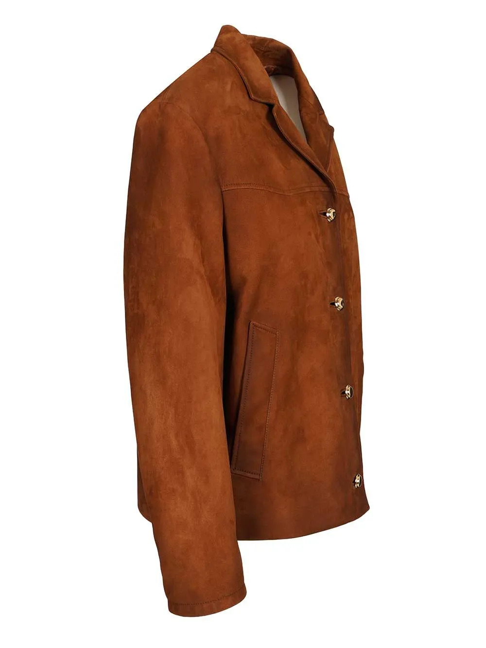 Suede Jacket Brown sold by Wanan Luxury product image thumbnail 3