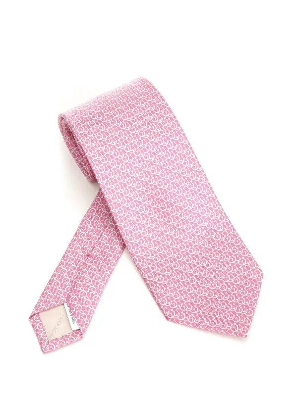 Silk Tie Ties And Bow Ties Rose made by Salvatore Ferragamo