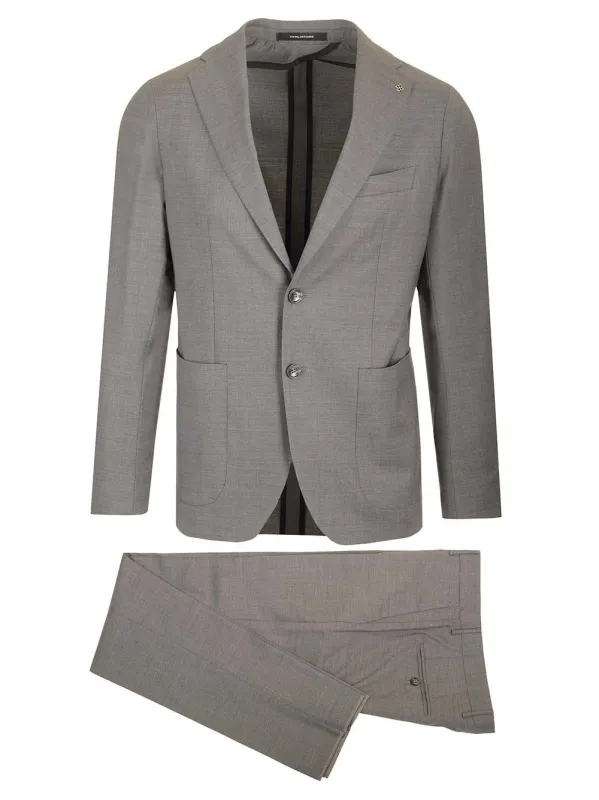 Montecarlo Wool Suit Jackets Grey made by Tagliatore