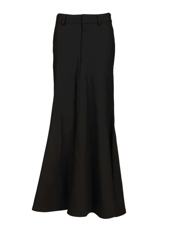 Godet Maxi Skirt Black made by Balenciaga
